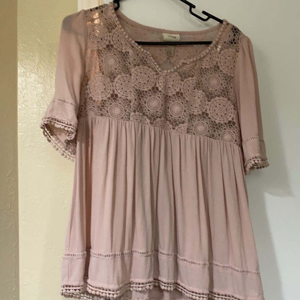 Knox Rose top. Rose/mauve